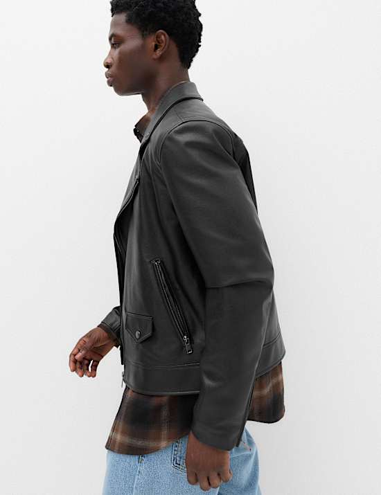 Faux Leather Biker Jacket