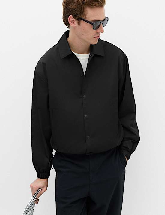 Cotton Blend Coach Jacket
