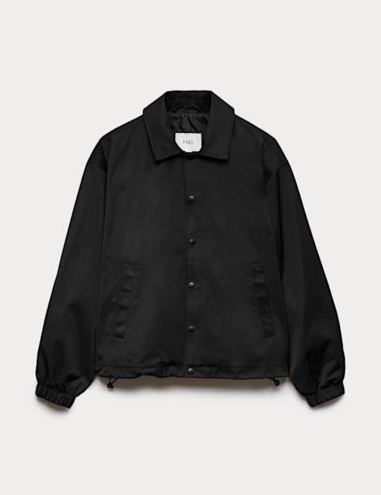 Cotton Blend Coach Jacket
