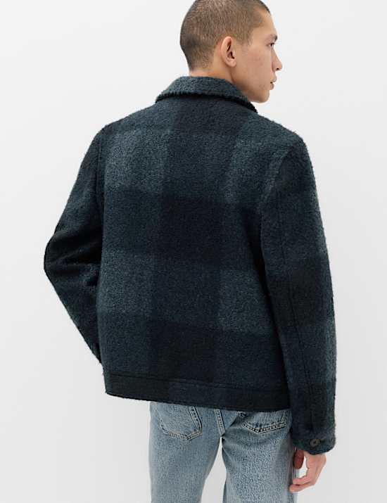 Boucl&eacute; Zip Through Jacket