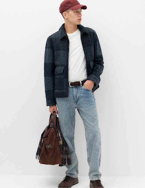 Boucl&eacute; Zip Through Jacket