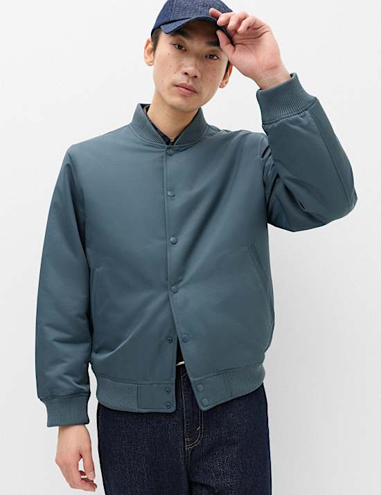 Satin Bomber Jacket