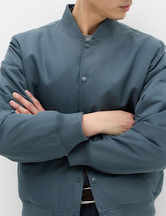Satin Bomber Jacket