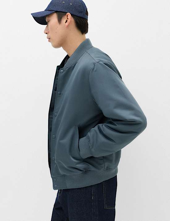 Satin Bomber Jacket