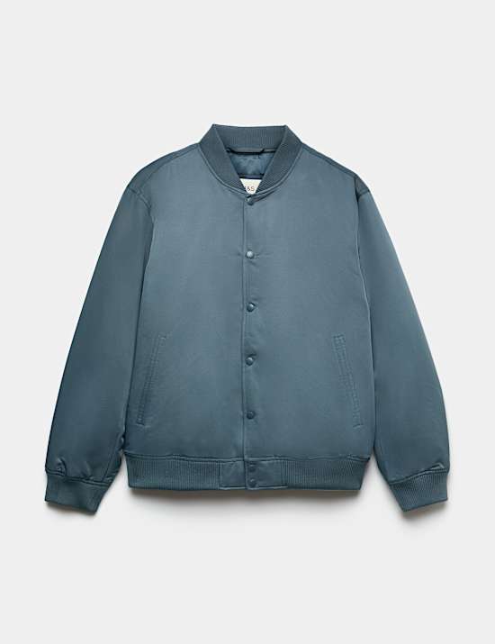 Satin Bomber Jacket