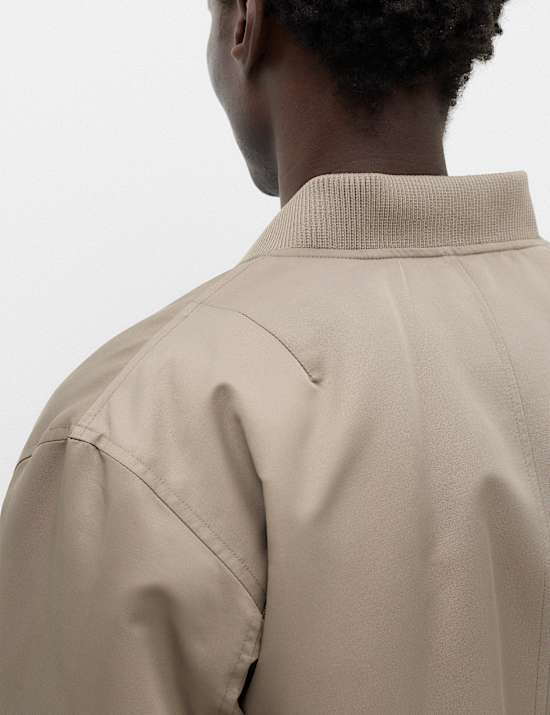 Satin Bomber Jacket