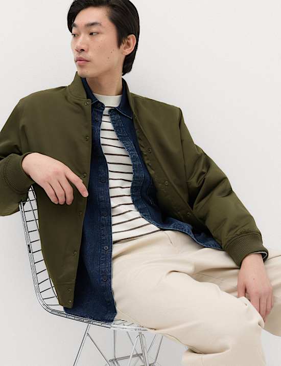 Satin Bomber Jacket