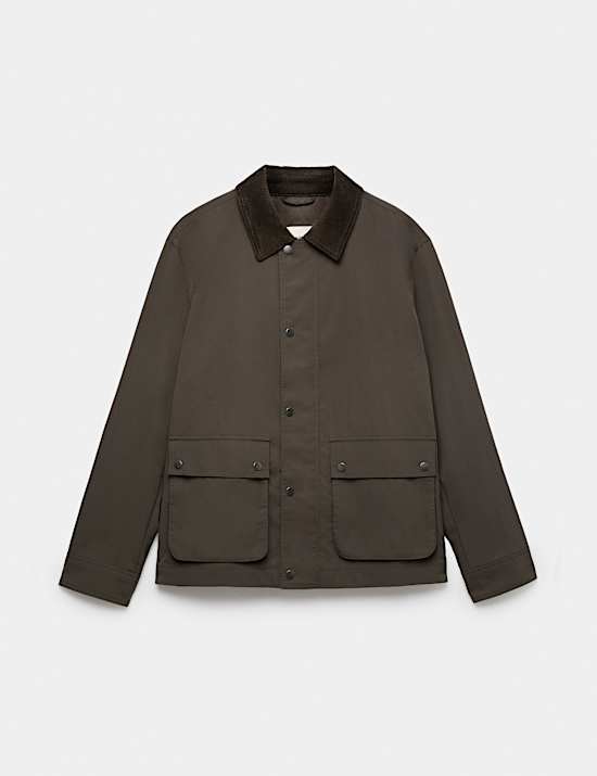 Chaqueta ligera de efecto arrugado