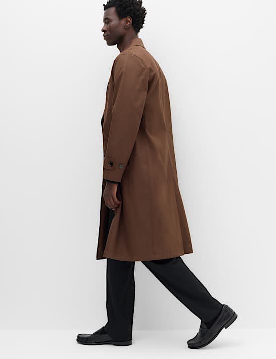 Pure Cotton Double Breasted Trench Coat