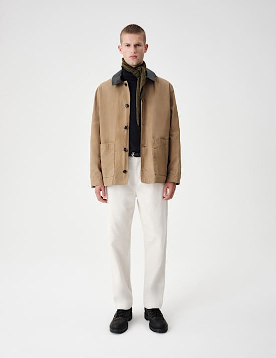 Pure Cotton Wax Utility Jacket