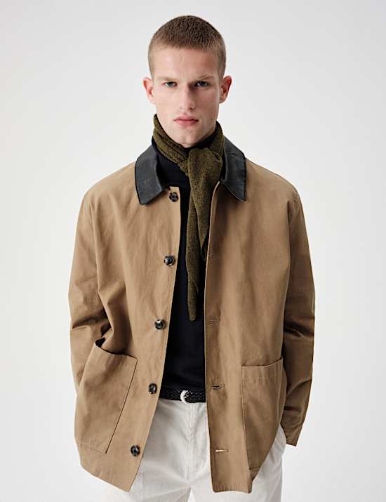 Pure Cotton Wax Utility Jacket