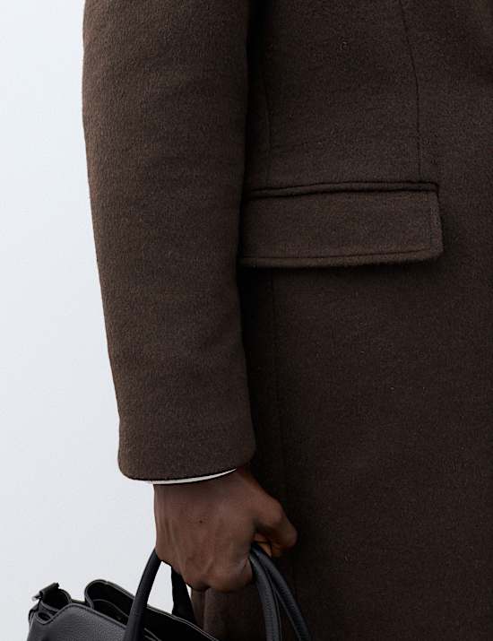 Wool Textured Lightweight Overcoat
