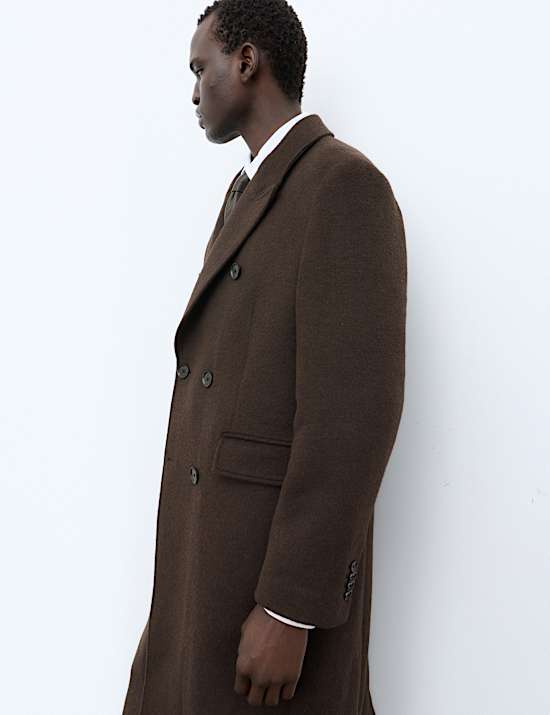 Wool Textured Lightweight Overcoat