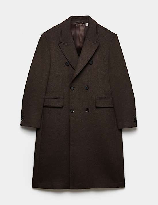 Wool Textured Lightweight Overcoat