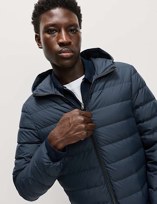 Lightweight Feather & Down Padded Jacket