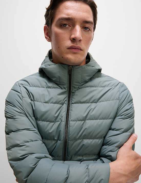 Lightweight Feather & Down Padded Jacket
