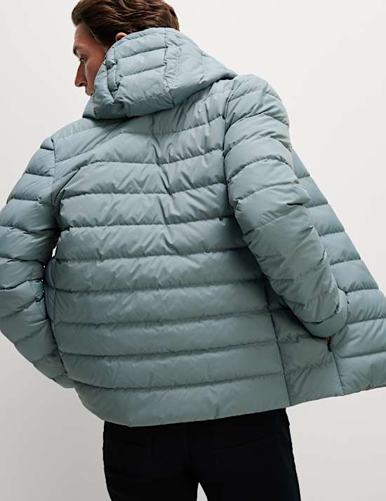 Ελαφρύ τζάκετ με επένδυση από φτερά και πούπουλα