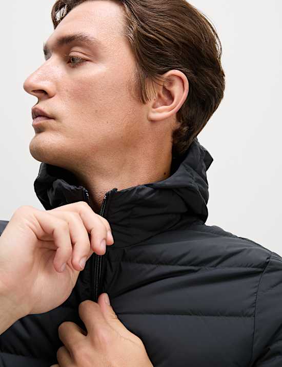 Lightweight Feather & Down Padded Jacket