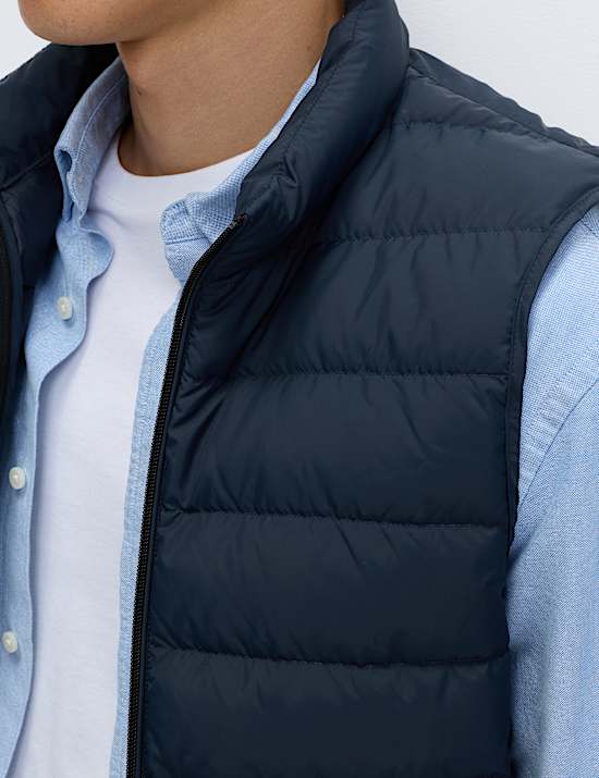 Feather and Down Padded Lightweight Gilet