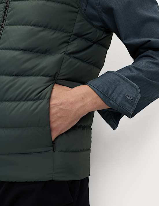 Feather and Down Padded Lightweight Gilet