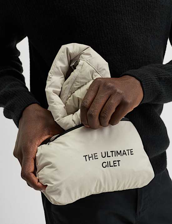 Feather and Down Padded Lightweight Gilet