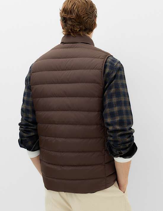 Feather and Down Padded Lightweight Gilet
