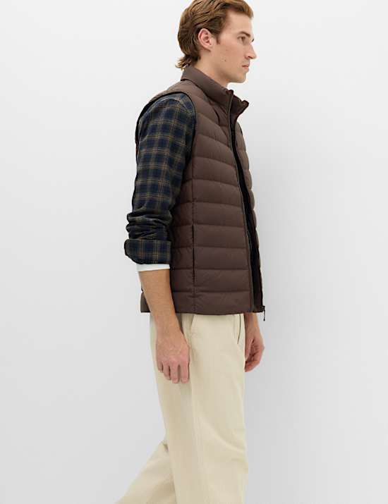 Feather and Down Padded Lightweight Gilet