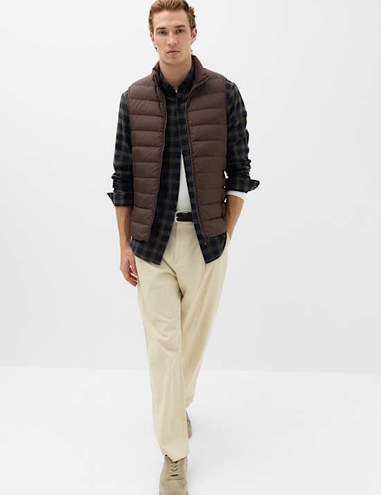 Feather and Down Padded Lightweight Gilet