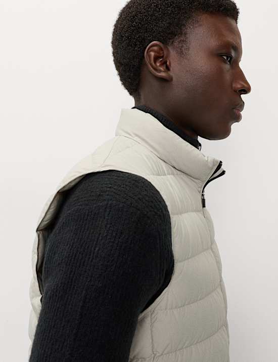 Feather and Down Padded Lightweight Gilet
