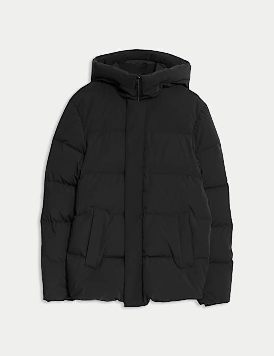 Chaqueta acolchada de pluma y plum&oacute;n con Stormwear&trade;