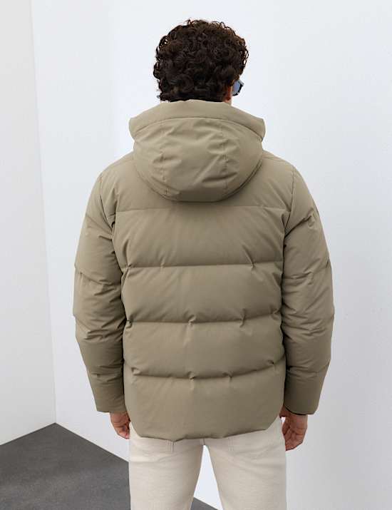 Chaqueta acolchada de pluma y plum&oacute;n con Stormwear&trade;