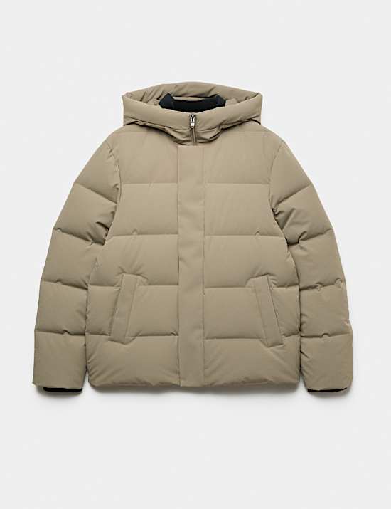 Chaqueta acolchada de pluma y plum&oacute;n con Stormwear&trade;