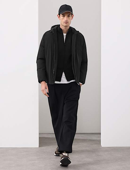 Feather and Down Puffer Jacket