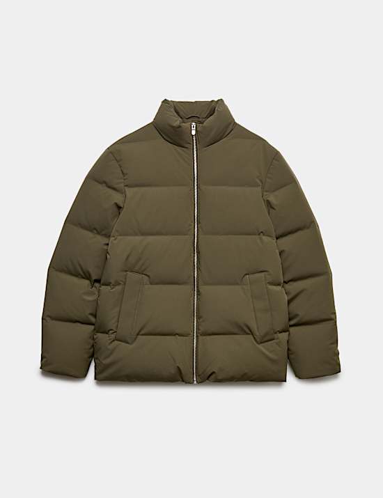 Feather & Down Funnel neck Puffer Jacket with Stormwear&trade;
