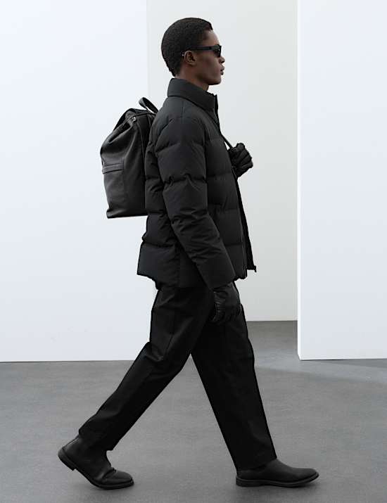 Feather & Down Funnel neck Puffer Jacket with Stormwear&trade;