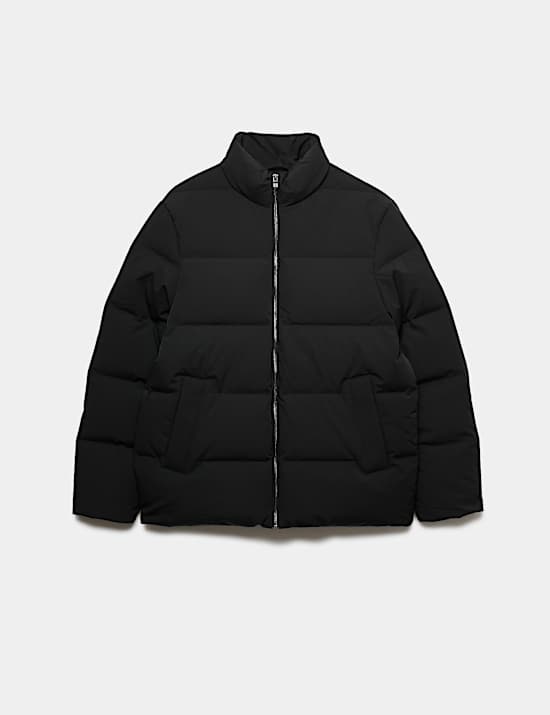 Feather & Down Funnel neck Puffer Jacket with Stormwear&trade;