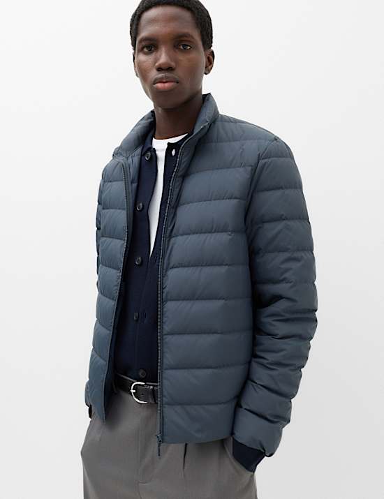 Feather and Down Packaway Puffer Jacket
