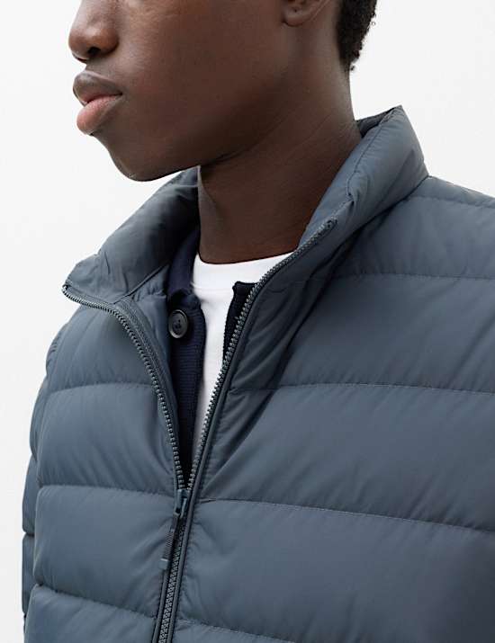 Feather and Down Packaway Puffer Jacket