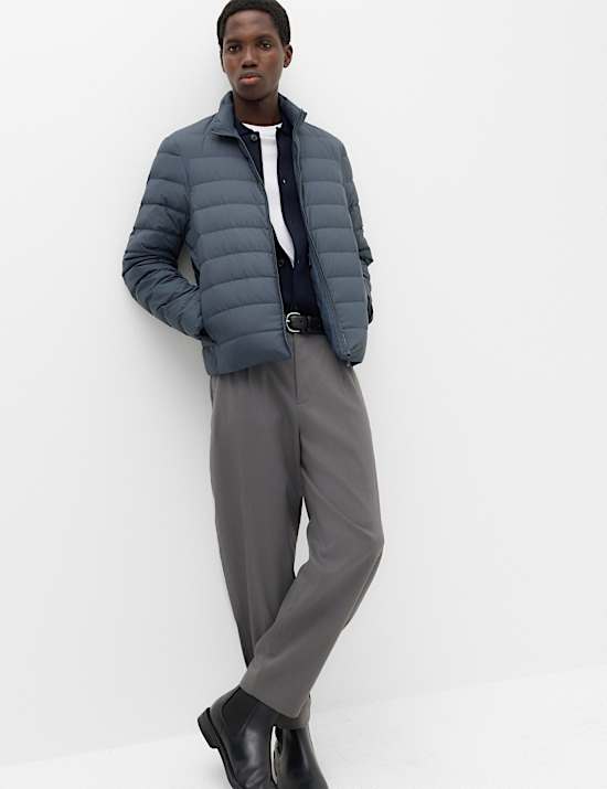 Feather and Down Packaway Puffer Jacket