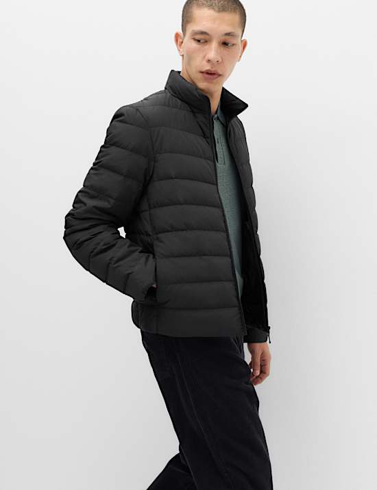 Feather and Down Packaway Puffer Jacket