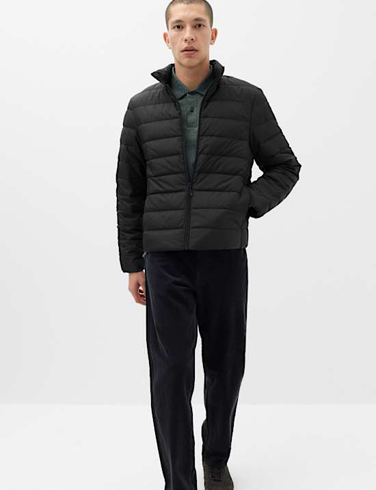 Feather and Down Packaway Puffer Jacket