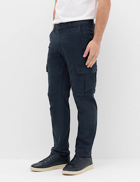 Straight Fit Cargo Trousers