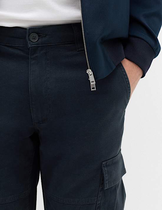 Straight Fit Cargo Trousers