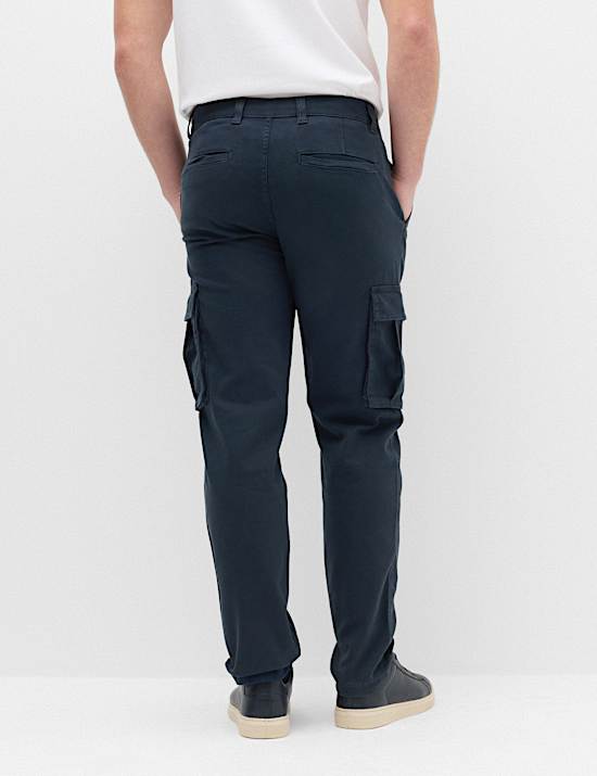 Straight Fit Cargo Trousers