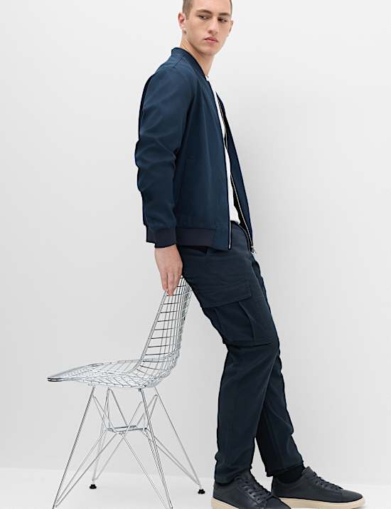Straight Fit Cargo Trousers