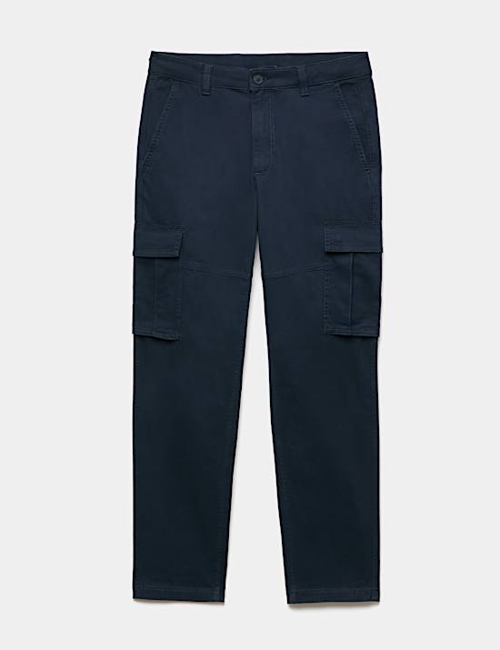 Straight Fit Cargo Trousers