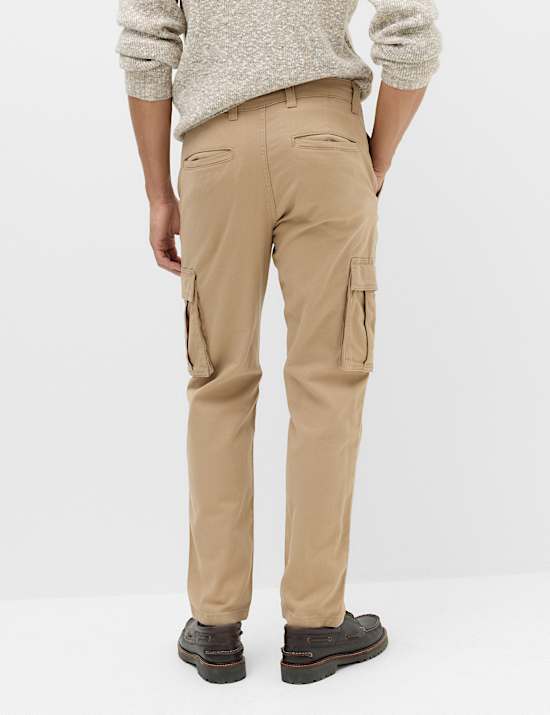 Straight Fit Cargo Trousers