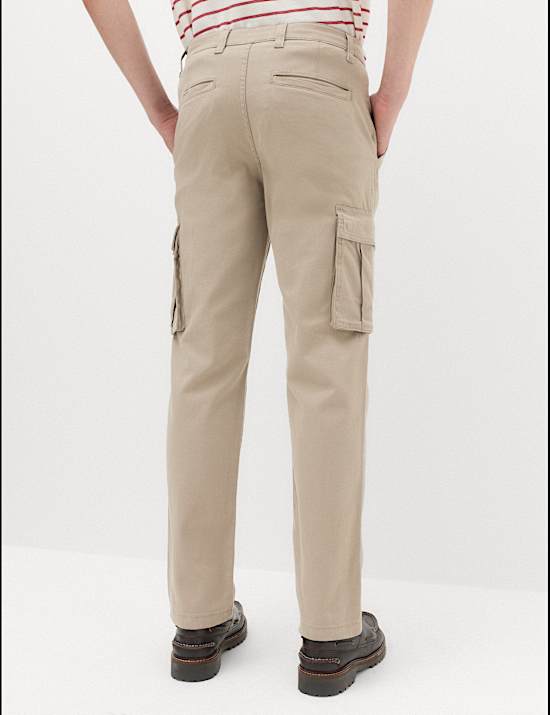 Straight Fit Cargo Trousers