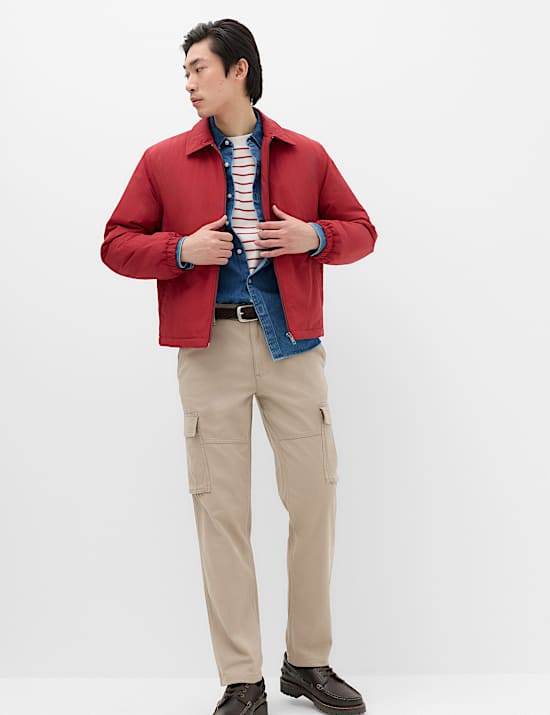 Straight Fit Cargo Trousers