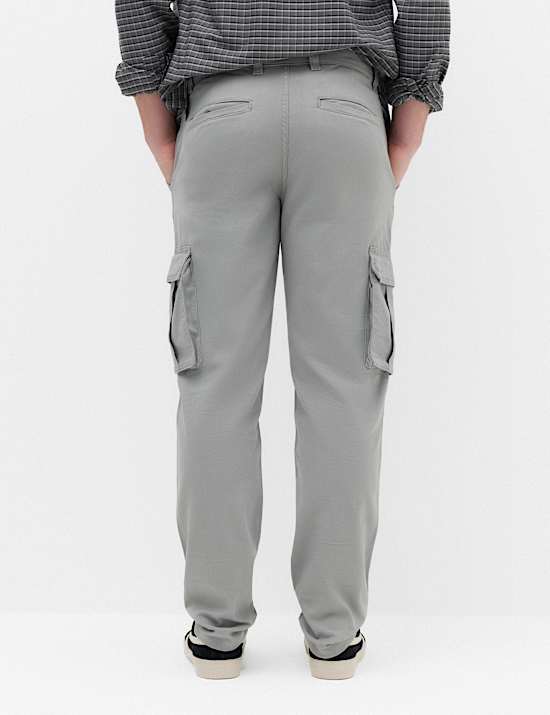Straight Fit Cargo Trousers